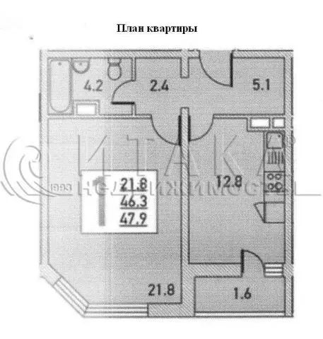 1 комнатноая квартира