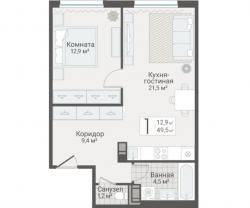 1-к квартира, Руднева ул., строение 1, 15 за 14 000 тыс.р.