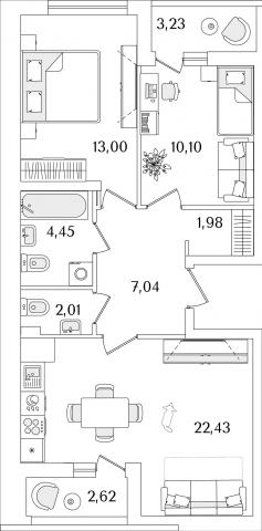 Октябрьская наб., строение 1, 120