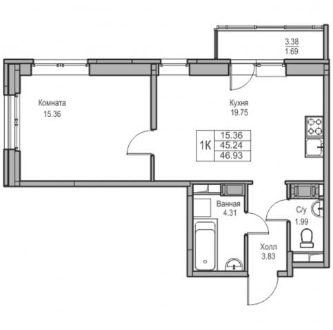 Юнтоловский пр., 43-55