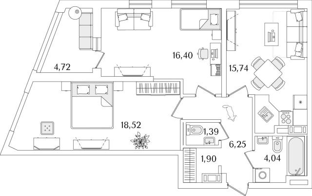 Октябрьская наб., строение 1, 120