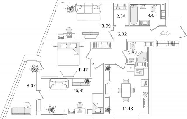 Октябрьская наб., строение 1, 120
