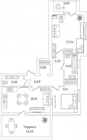Октябрьская наб., строение 1, 120