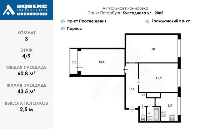 Кустодиева ул., 20к2