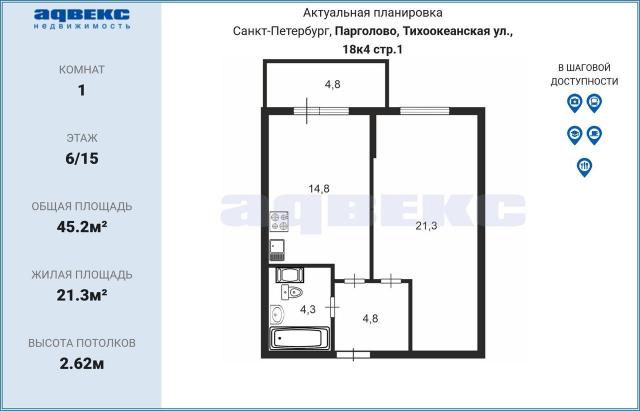 Парголово, Тихоокеанская ул., 18к4