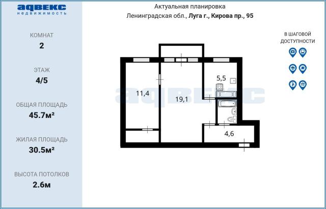 Ленинградская область, Луга г., Кирова пр., 95