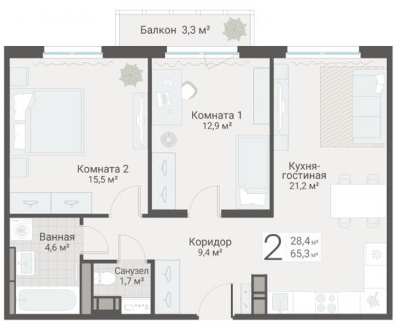 Руднева ул., строение 1, 15