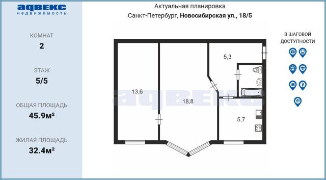 Новосибирская ул., 18/5