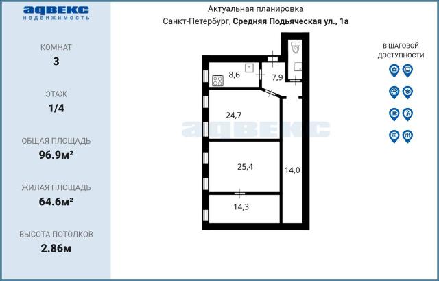 Средняя Подьяческая ул., 1а