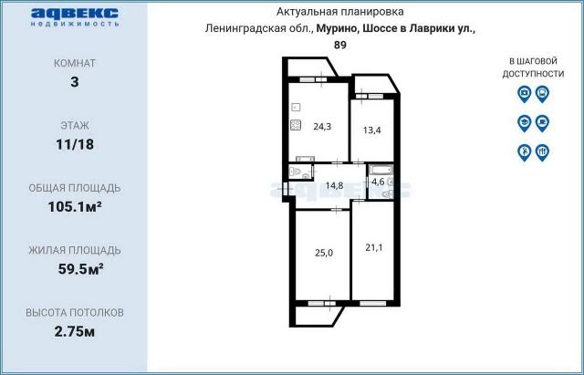 Ленинградская область, Мурино, Шоссе в Лаврики ул., 89