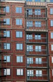 На объекте в разгаре фасадные работы