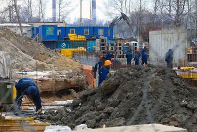 Нулевой цикл строительства уже почти завешен Нулевой цикл строительства уже почти завешен