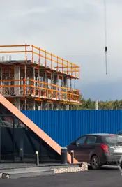 Монолитные работы идут на уровне второго этажа