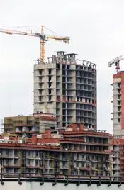 Монолитный каркас второй очереди уже завершен