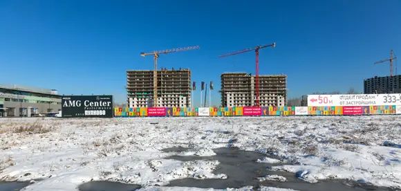 Апарт-отель будет состоять из двух 16-этажных зданий, которые появятся на пересечении Дунайского проспекта и Пулковского шоссе