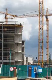 Монолитные работы идут на уровне шестого этажа