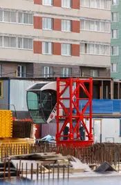 Начало сборки башенного крана