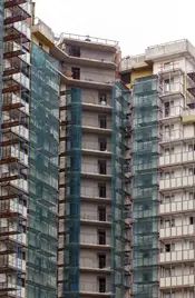 На объекте в разгаре фасадные работы