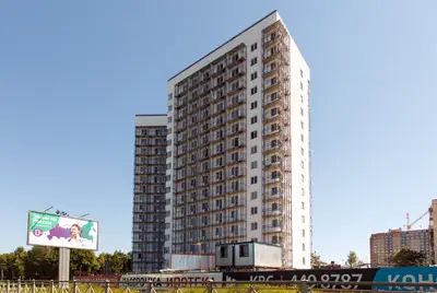 Застройщик обещает покрыть фасады ЖК «Крутой берег» цветной штукатуркой