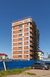 Этот корпус ЖК «Ладожская симфония» предполагается сдать до конца третьего квартала 2015 года