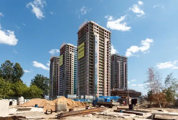 На всех шести корпусах ЖК «Речной» уже завершены монолитные работы