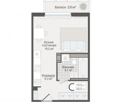 Студия, Руднева ул., строение 1, 15 за 10 000 тыс.р.