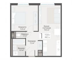 1-к квартира, Руднева ул., строение 1, 15 за 13 000 тыс.р.