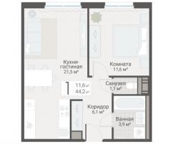 1-к квартира, Руднева ул., строение 1, 15 за 14 000 тыс.р.