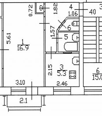 2-к квартира, Кубинская улица, 24 за 6 200 тыс.р.