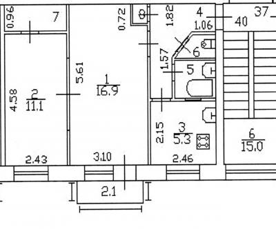 2-к квартира, Кубинская улица, 24 за 6 200 тыс.р.