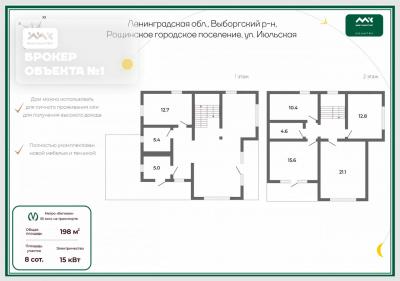 Дом, Рощино г.п., Июльская ул., 20 за 55 000