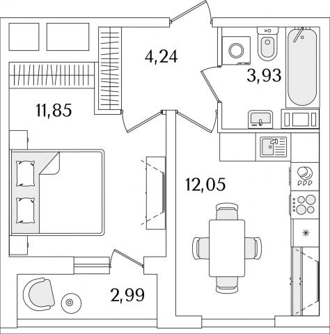 Октябрьская наб., строение 1, 120