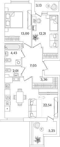 Октябрьская наб., строение 1, 120