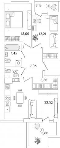 Октябрьская наб., строение 1, 120