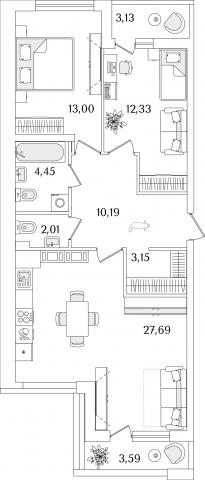 Октябрьская наб., строение 1, 120