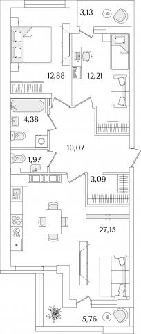 Октябрьская наб., строение 1, 120