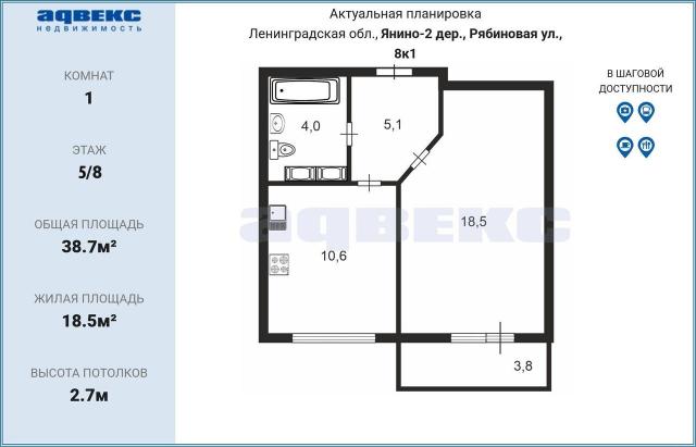 Ленинградская область, Янино-2 дер., Рябиновая ул., 8к1