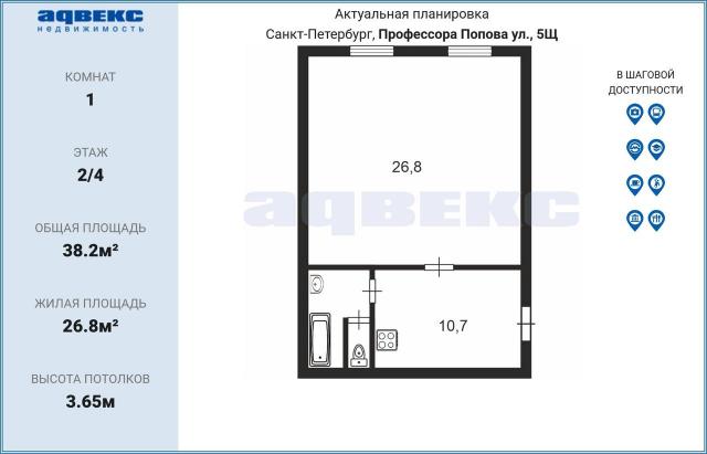 Профессора Попова ул., 5Щ