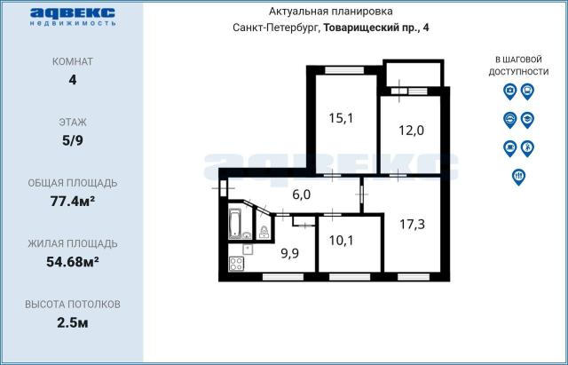 Товарищеский пр., 4