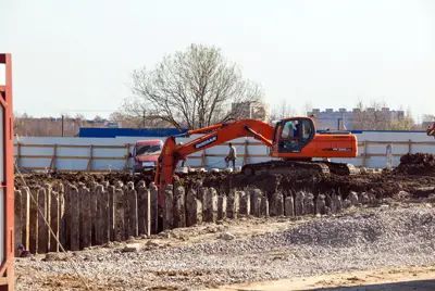 Нулевой цикл строительства первого корпуса