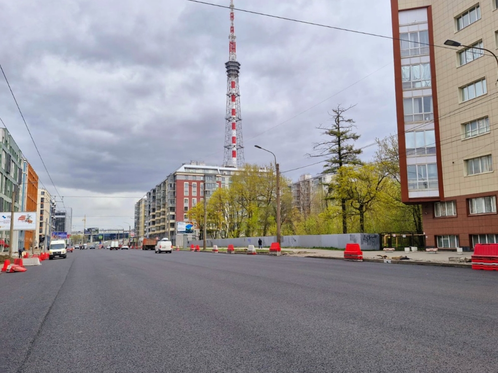 В Петербурге по нацпроекту отремонтировали участок проспекта Медиков